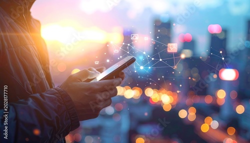 Digital luminescence and urban connectivity