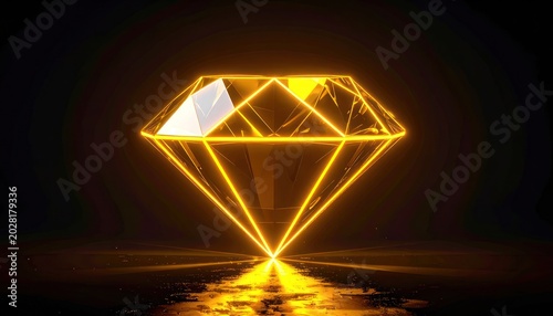 Radiant brilliance illuminating the darkness