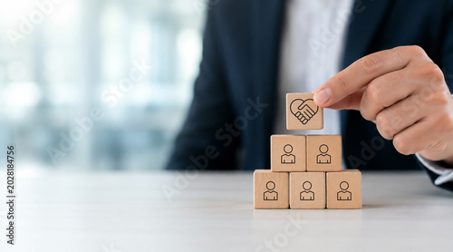 Fényképezés Empathy in leadership concept