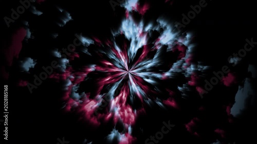 Abstract Animation of Red and gray energy explosion like dust expanding, suitable for abstract visualization
