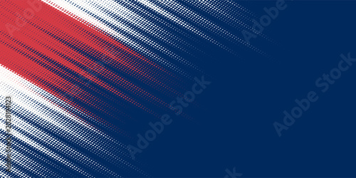 Abstract sport brush texture and pattern on blue background. Wrap car concept with red and white grunge. Vector illustration