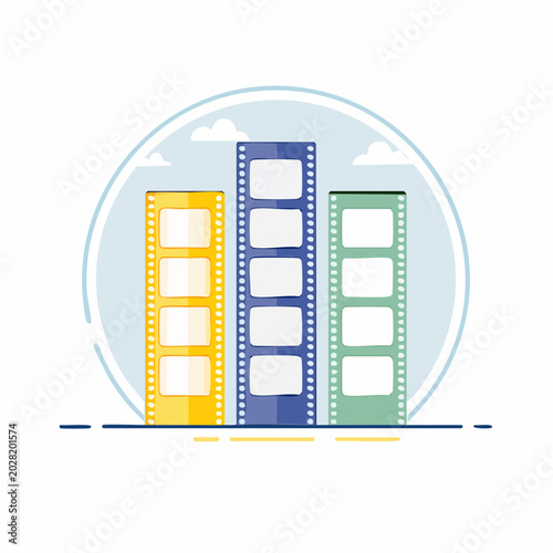 Film Strips as Bar Chart