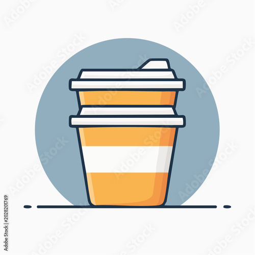 Stack of Disposable Coffee Cups