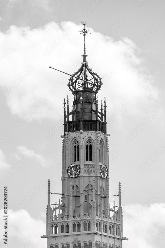 Obraz premium Architecture of historic Dutch city of Haarlem in Netherlands