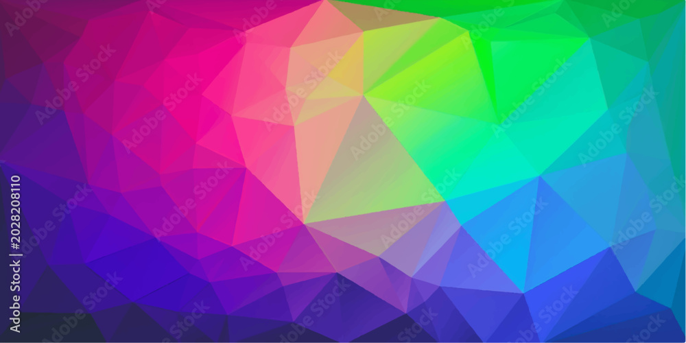 Obraz premium Abstract colorful geometric triangle mosaic background with vibrant polygon pattern design