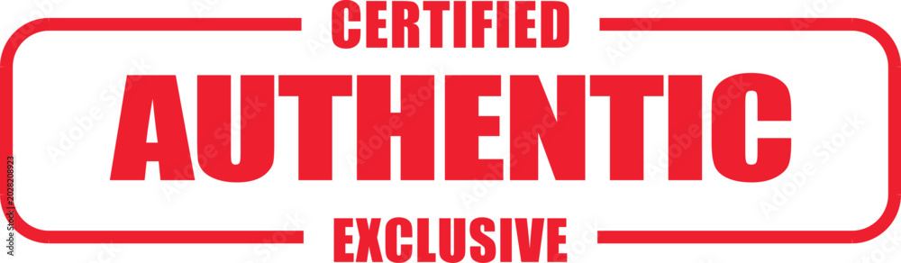 Foto Certified authentic exclusive documents with rubber stamp