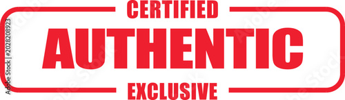 Cuadro en lienzo Certified authentic exclusive documents with rubber stamp