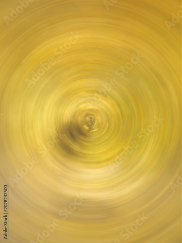 Gold radial motion blur abstract background with dynamic circular pattern