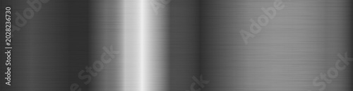 Foto Silver metal gradient with realistic texture