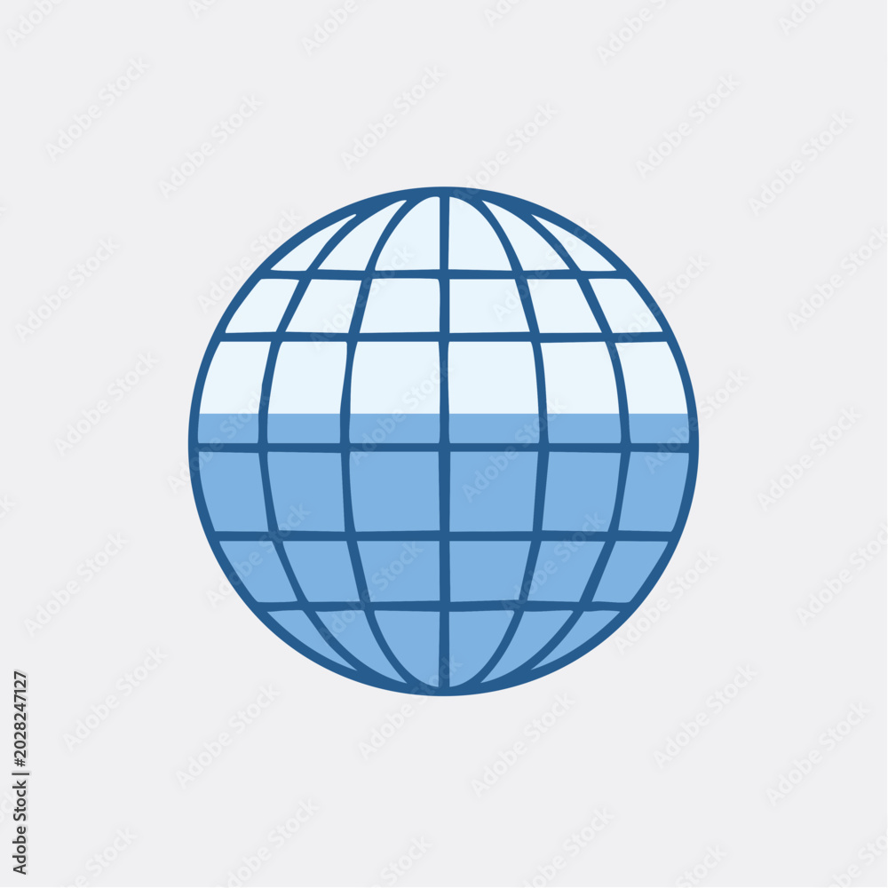 Obraz premium Hand-drawn Globe with Water Level