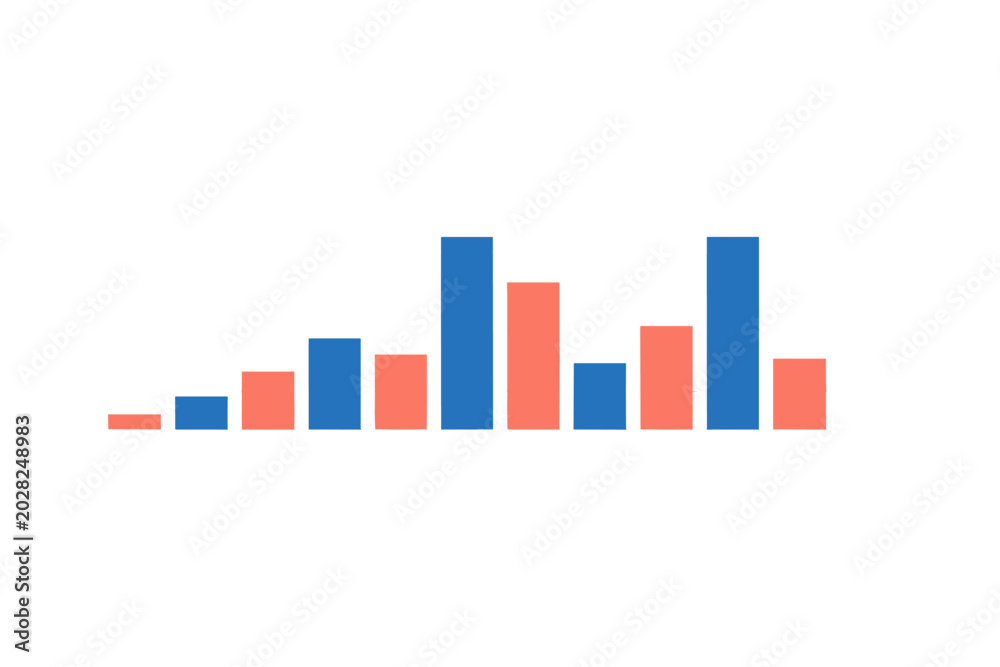 Fototapeta premium Bar Chart Data Visualization