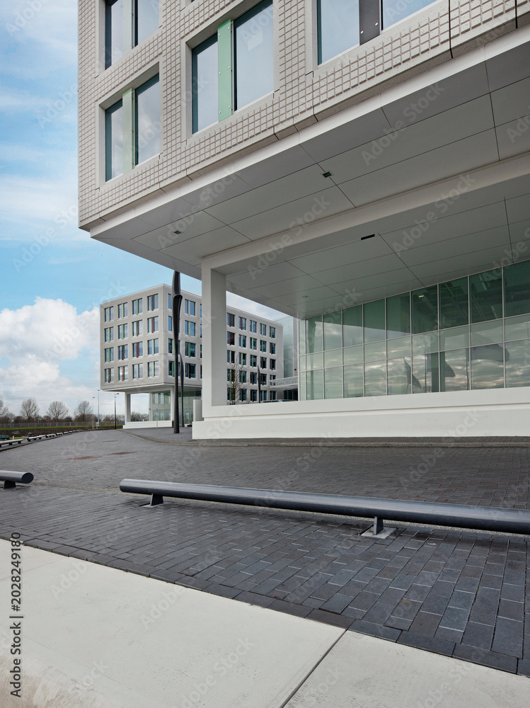 Fototapeta premium Modern architecture in the Netherlands. Office buildings at Amsterdam