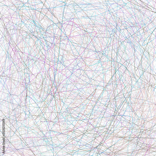 Abstract digital composition featuring layered graphite pencil lines, sketchy textures, and expressive artistic strokes creating intricate visual movement.