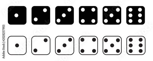 Cuadro en lienzo Game dice set isolated on transparent background