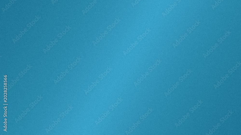 Naklejka premium Bright teal to cerulean blue fine noise texture background