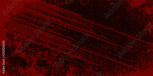 Canvastavla grunge halloween background with blood splash space on wall