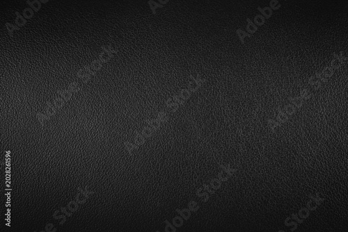 Vászonkép Black leather texture background material surface