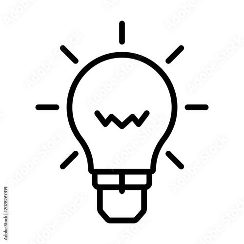 Electric bulb icon