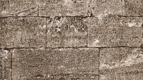 Εκτύπωση καμβά Weathered Stone Wall Texture Background