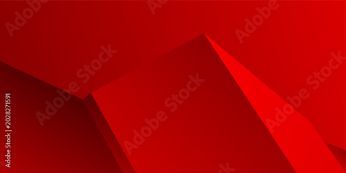 Abstract background Red shape with technology concept for template, poster, wallpaper, flyer design. Vector illustration	