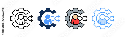 Change Management Icon Multiple Style