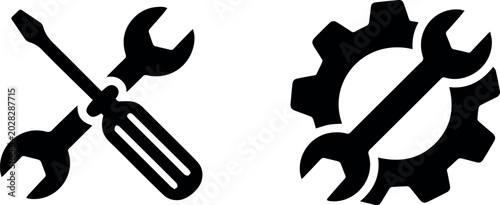 Tableau sur toile Mechanical maintenance symbols for manuals