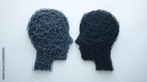 Human connection through art exploring emotions in a gigapixel gallery abstract environment close-up view