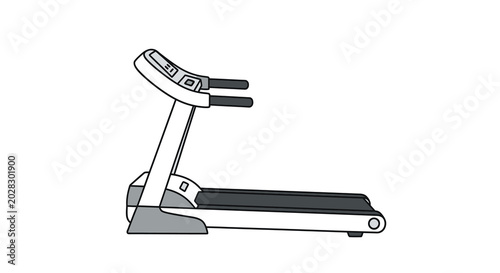 treadmill illustration flat vector design on white background