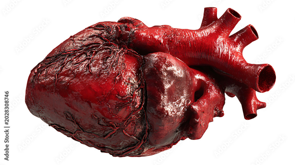 Obraz premium Bleeding Heart Isolated on Transparent Background for Creative Design Projects