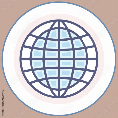 Stylized Globe Icon
