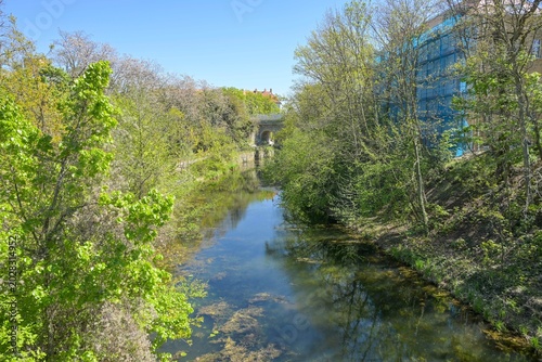 Foto Karl-Heine-Kanal, Höhe Am Kanal, Leipzig, Sachsen, Deutschland