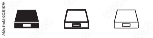 Foto Digital kitchen scale icon set