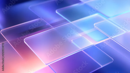 Modern Glassmorphism Frosted Glass Panels Abstract Background