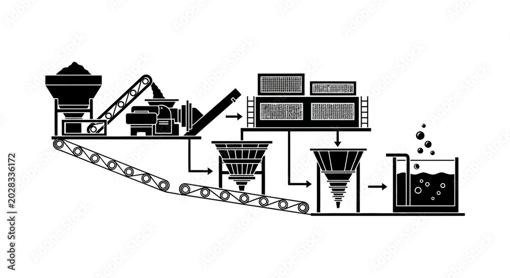 Fototapeta premium Industrial factory production line machinery.