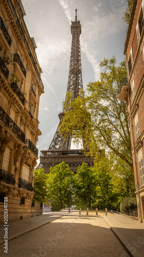 The Eiffel Tower in a beautiful day in Paris in France on may 15th 2026