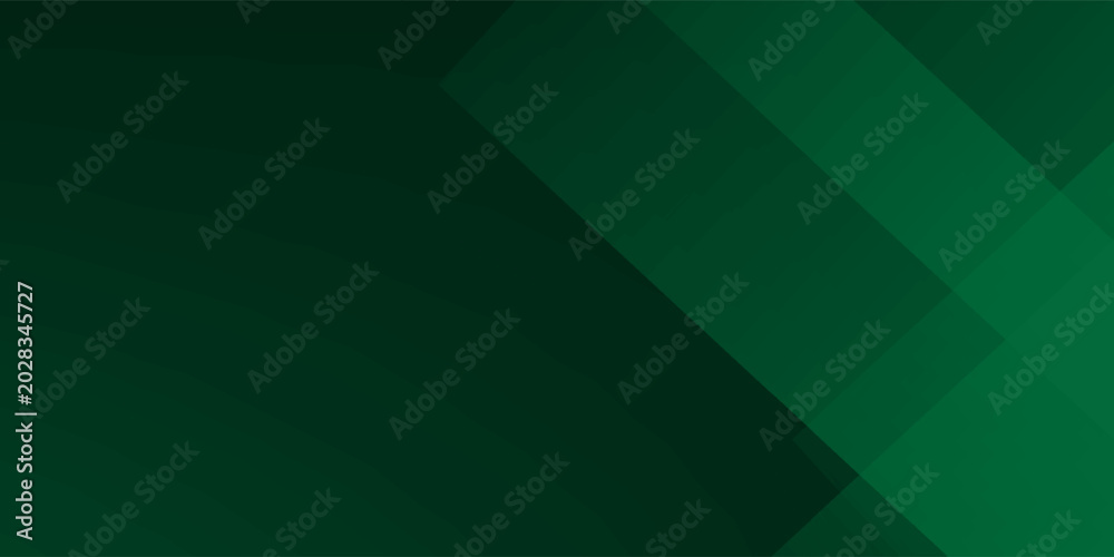 Fototapeta premium Abstract dark green geometric background with overlapping transparent shapes. Modern minimalist gradient design for corporate identity, technology, and eco branding. Professional backdrop.