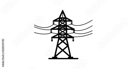 Electricity transmission tower power line structure.
