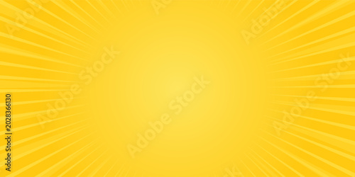abstract background cartoon pop art sunburst yellow orange background vector. copy space concept.