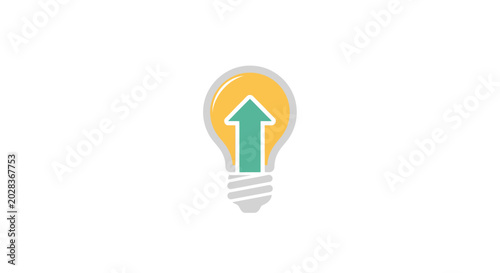 Innovative idea light bulb icon symbol.