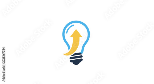 Innovative idea light bulb icon symbol.