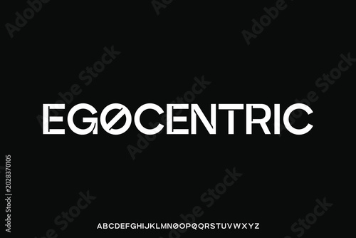 Bild auf Leinwand Display alphabet font vector design suitable for headline, poster, logo, magazin
