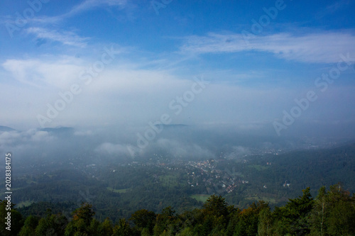 Skyline view in the mountain of France