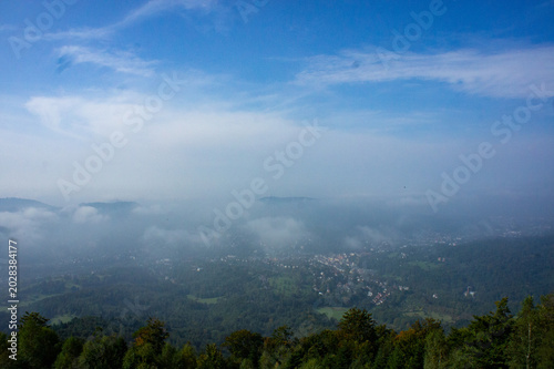 Skyline view in the mountain of France