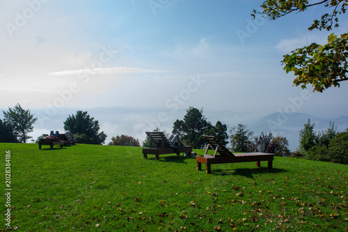 Skyline view in the mountain of France