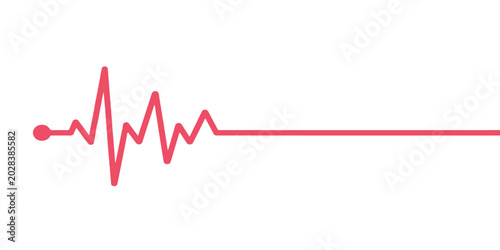 Φωτογραφία A red heart beat line on an ECG graph transforms into a 3D financial business ch