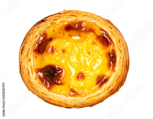 pastel de nata isolated on transparent png