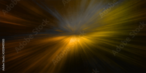 Obraz na płótnie Abstract light burst background with sun and sky rays glowing in blue and orange