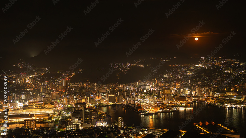 Fototapeta premium 長崎県稲佐山からの夜景