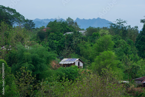 house in the mountains