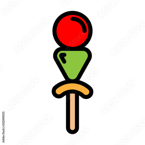 Candy Fruit Vector Filled Icon Design